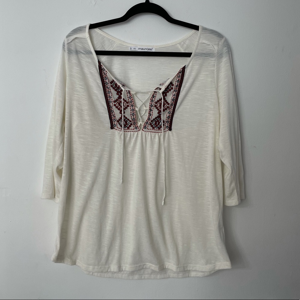 Cream Boho Blouse